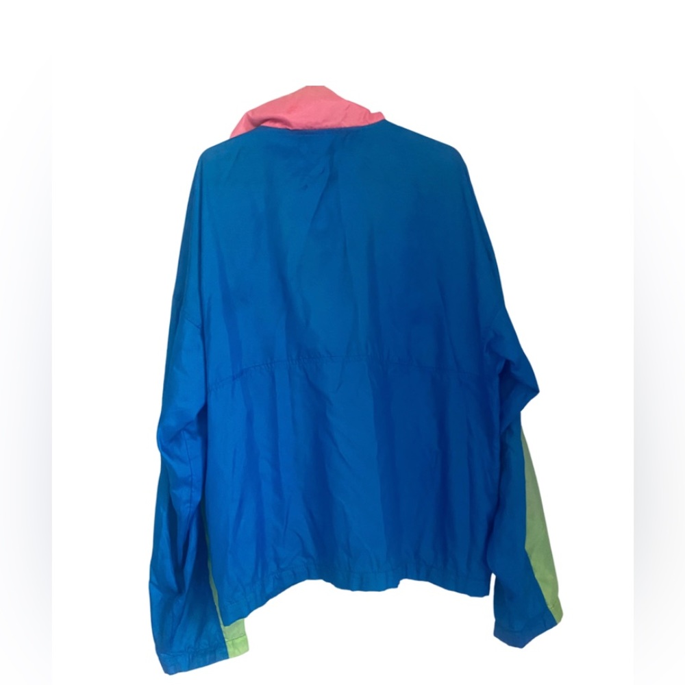 Columbia vintage lightweight radial sleeve jacket. Blue pink green size M - Picture 3 of 15